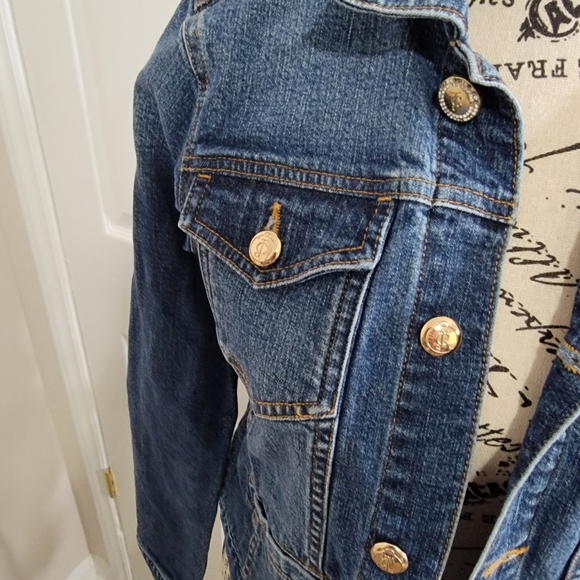 Vintage 90's Juicy Couture Denim Jean Jacket Size Medium - Picture 5 of 13